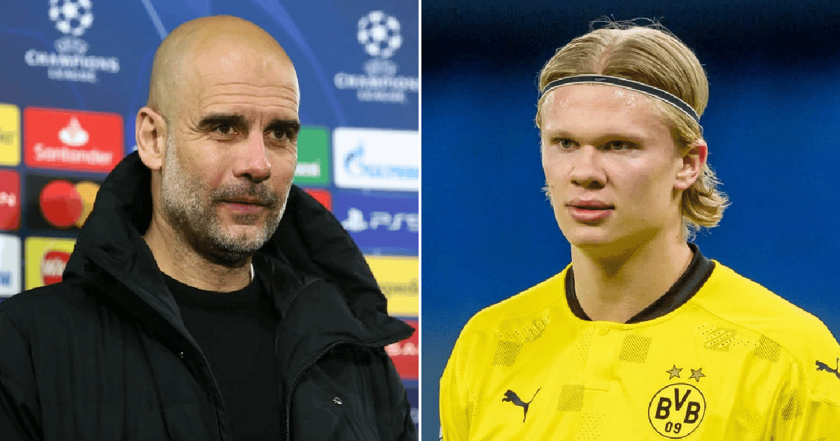 Pep Guardiola y Haaland