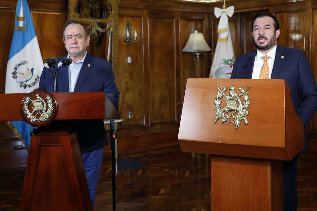 Giammattei y Presidente del Igss