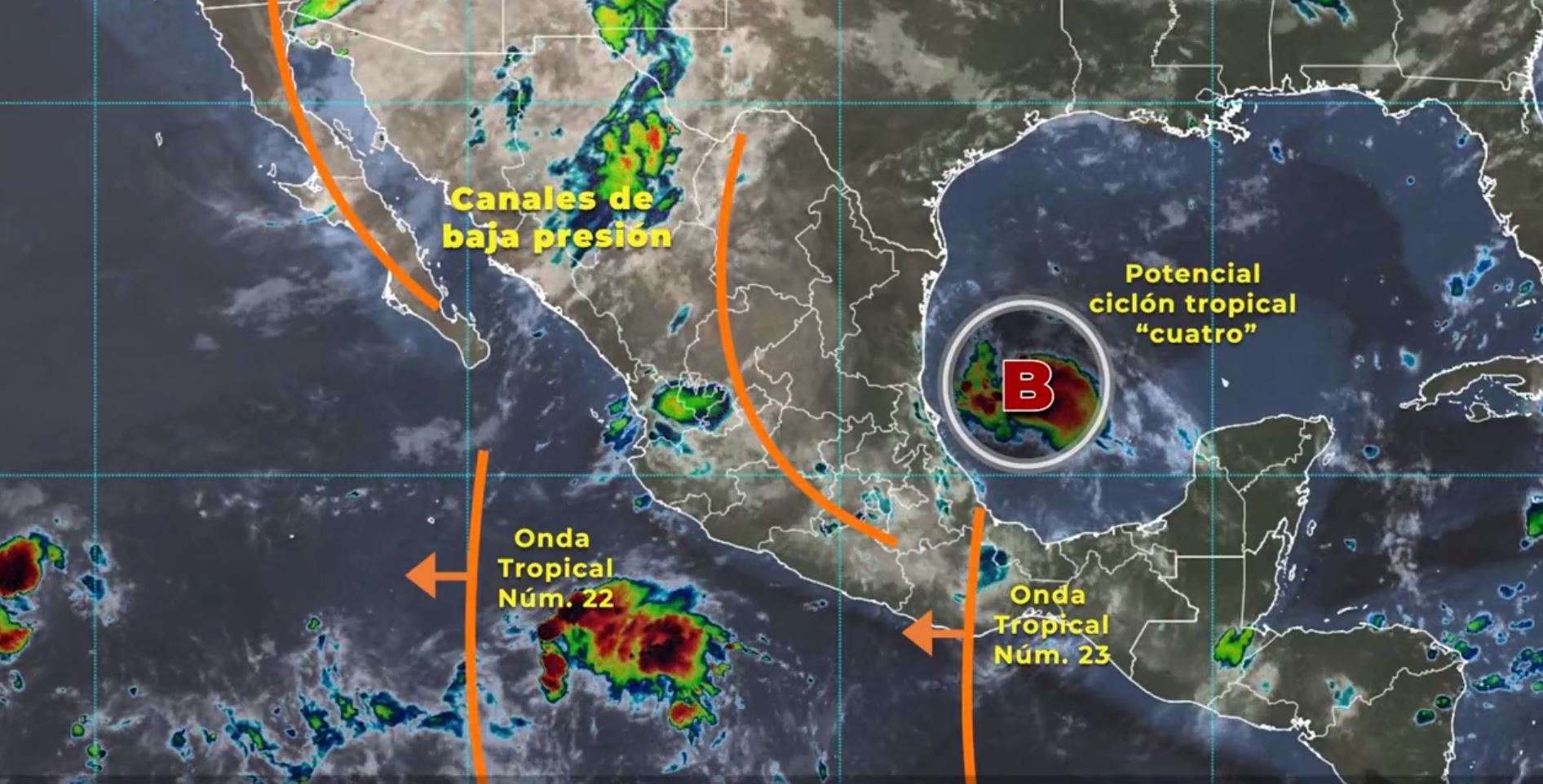 ciclón tropical golfo de méxico