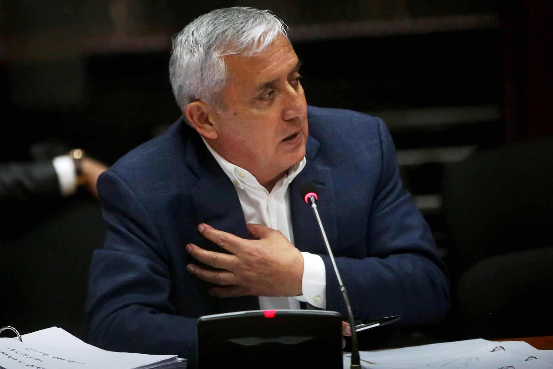 Otto Pérez Molina últimas palabras