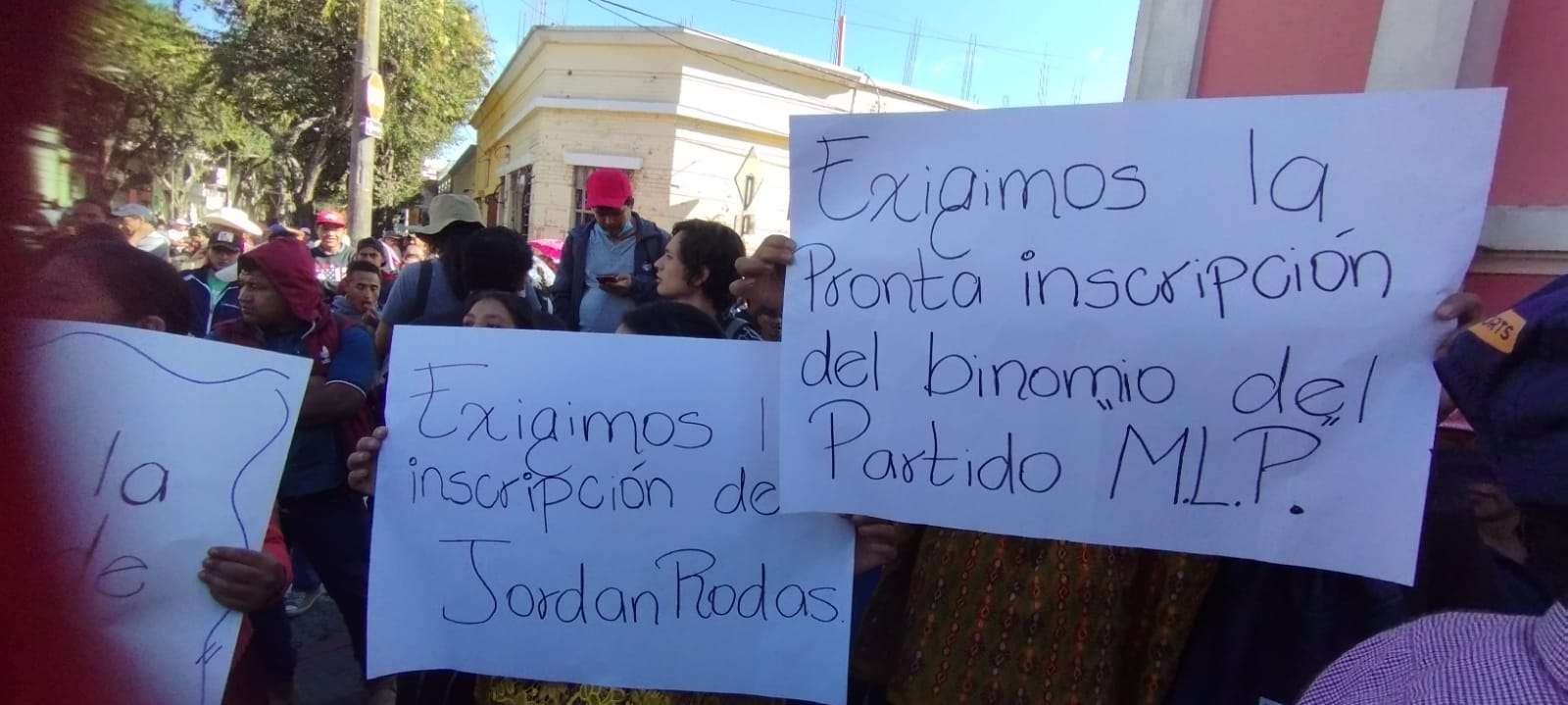 Elecciones 2023 MLP Manifestación TSE