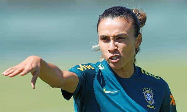 La delantera de la selección de fútbol brasileña Marta Vieira Da Silva , en una fotografía de archivo. EFE/ Guillaume Horcajuelo