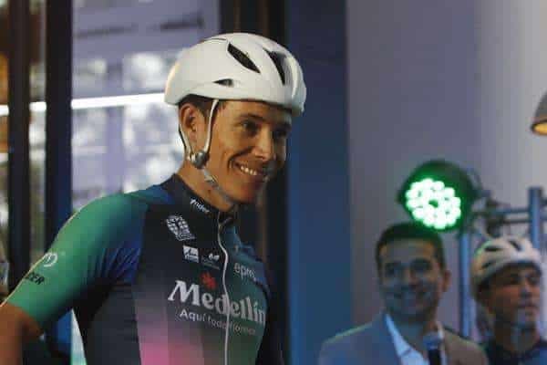 Foto de archivo del ciclista colombiano Miguel Ángel 'Supermán' López. EFE/ Luis Eduardo Noriega A.
