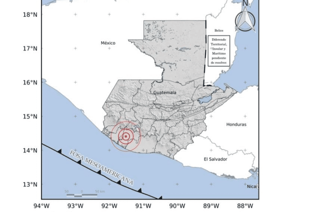 Se registra nuevo sismo sensible en Guatemala
