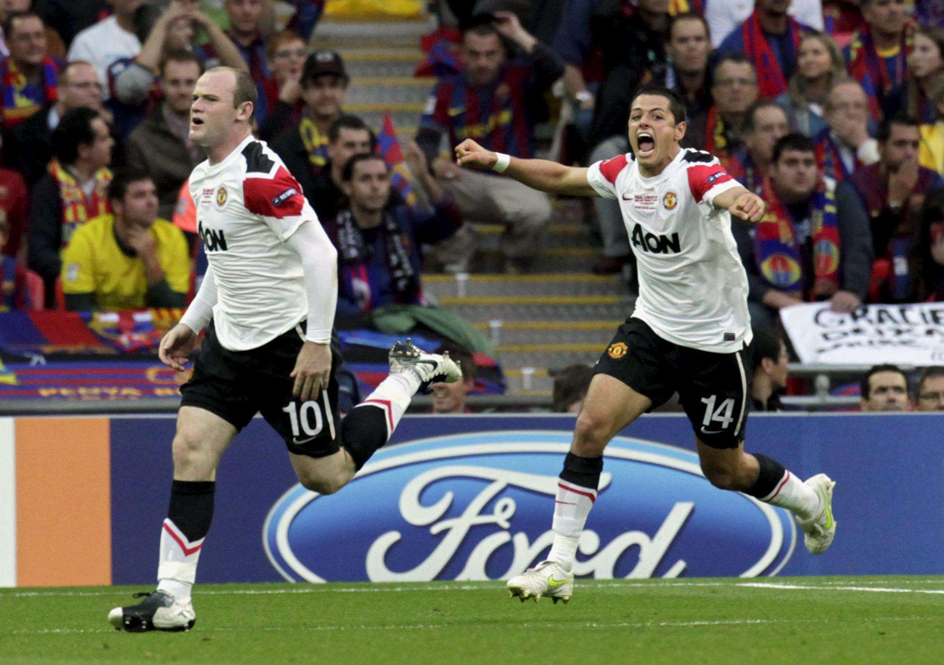 Chicharito reta a Rooney