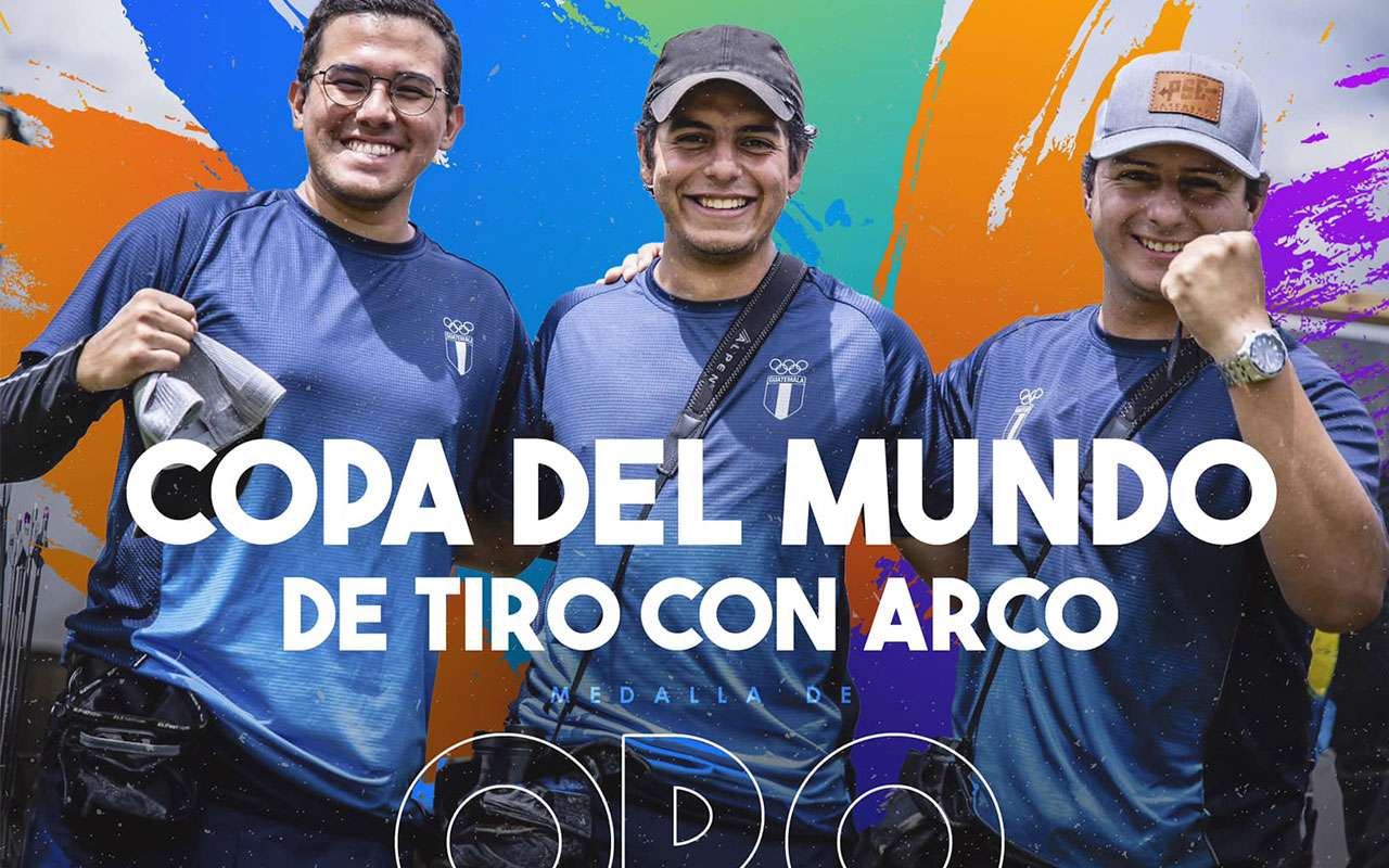 Tiro con Arco le da oro a Guatemala en la Copa del Mundo