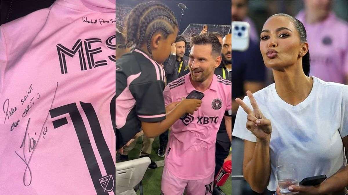 Hijo de Kim Kardashian cumple el sueño de conocer a tremendos jugadores