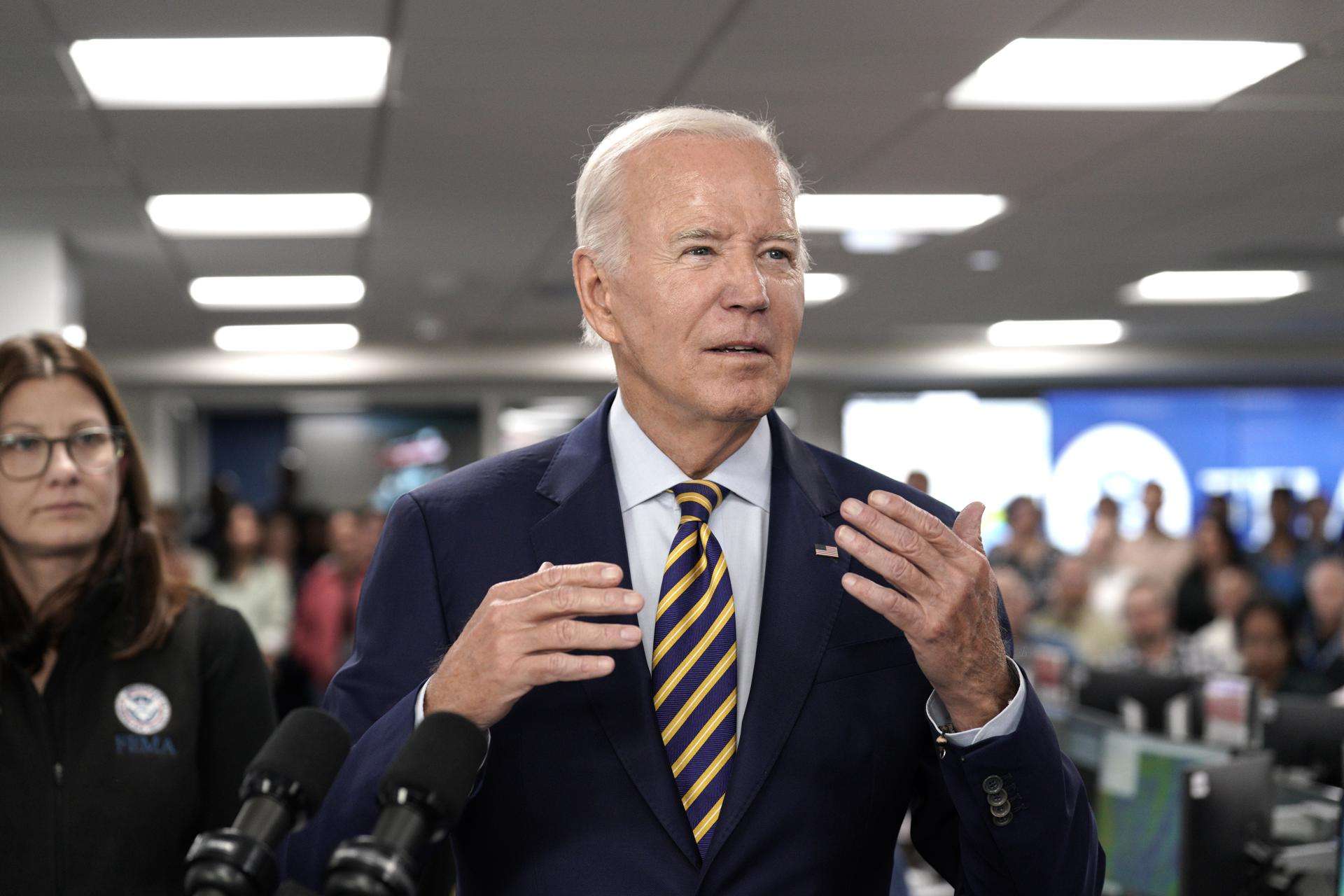Biden viajará el sábado a Florida para evaluar los daños de Idalia