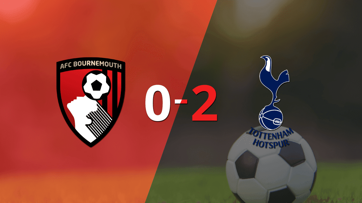 Con dos tantos, Tottenham derrotó a Bournemouth en su casa