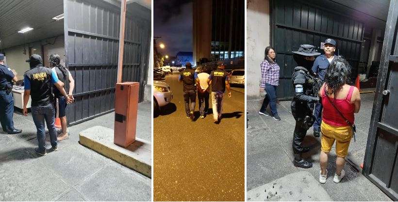 Varias personas capturadas por presuntamente atacar a agentes de la PNC