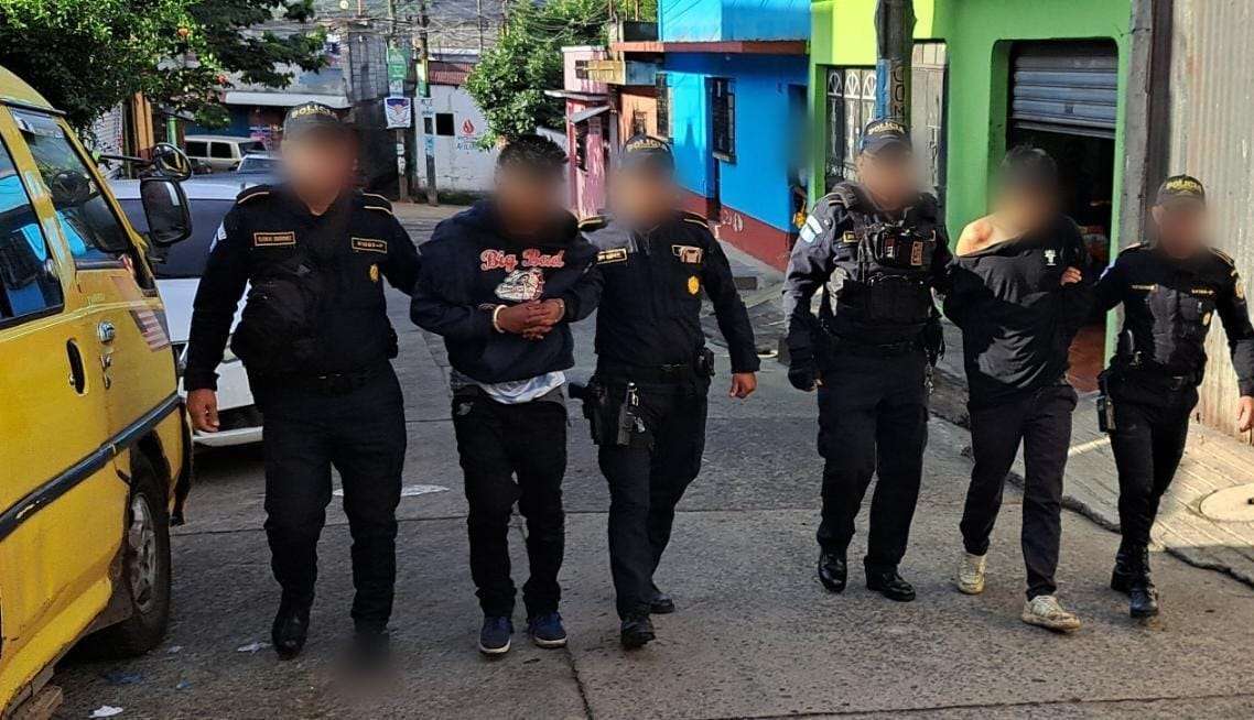 Presuntos pandilleros son capturados por ataque armado en Palín-Escuintla