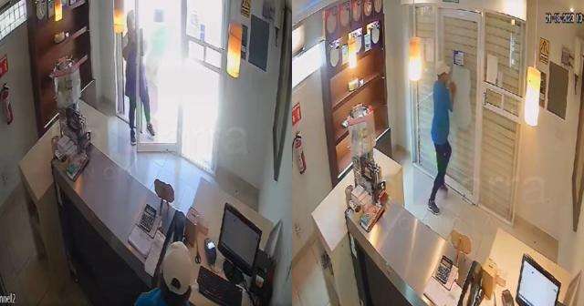 EN VIDEO | Ladrón capturado por valiente empleada