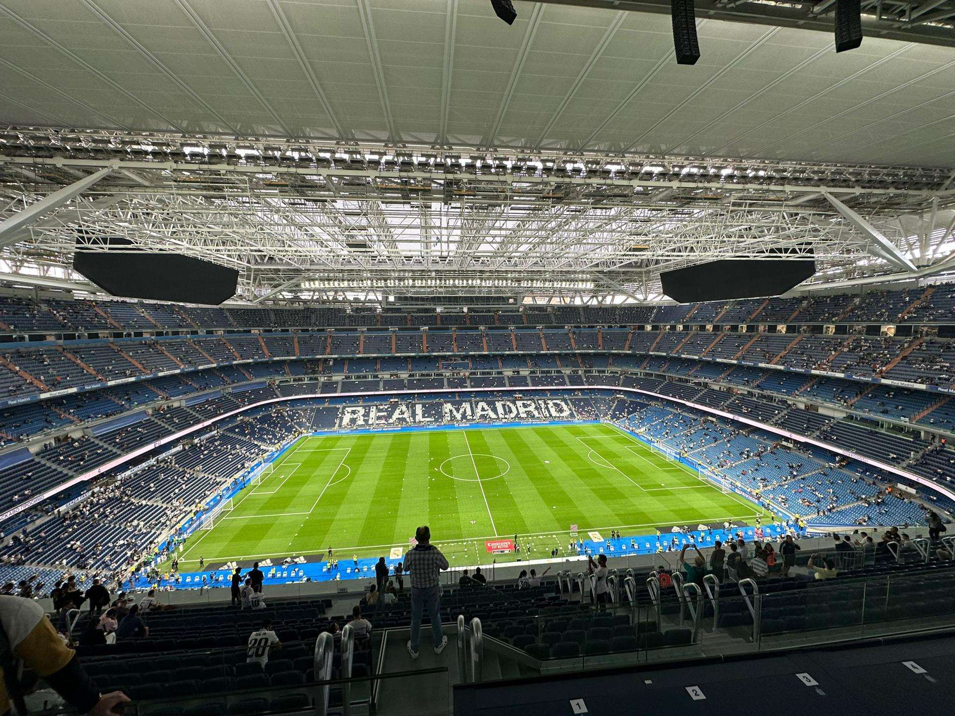 NFL El Santiago Bernabéu estrena techo retráctil