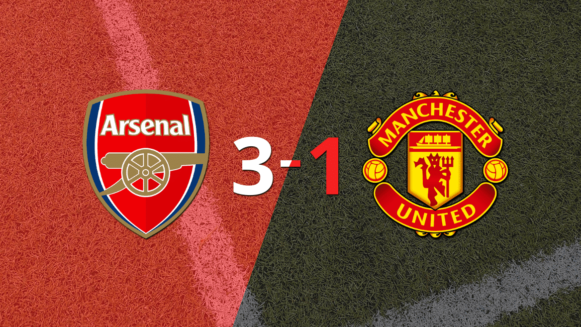Gran victoria de Arsenal sobre Manchester United por 3-1