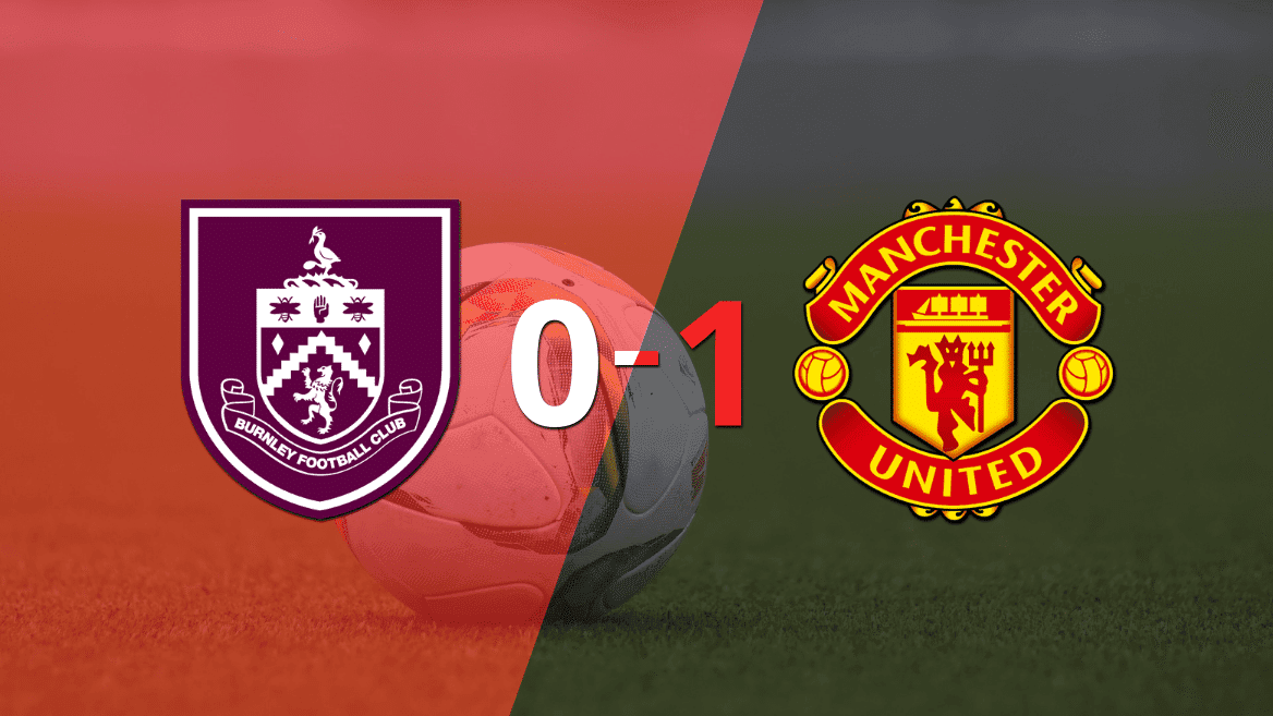 Por la mínima diferencia, Manchester United se quedó con la victoria ante Burnley en el estadio Turf Moor