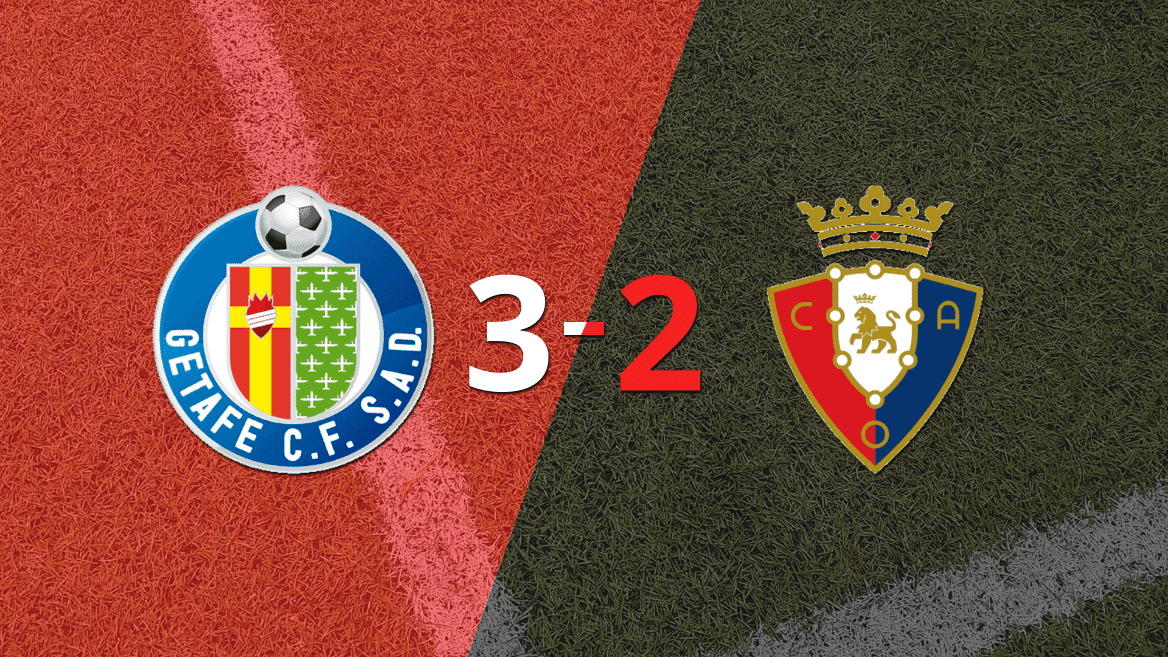 Getafe superó 3-2 a Osasuna en un partidazo