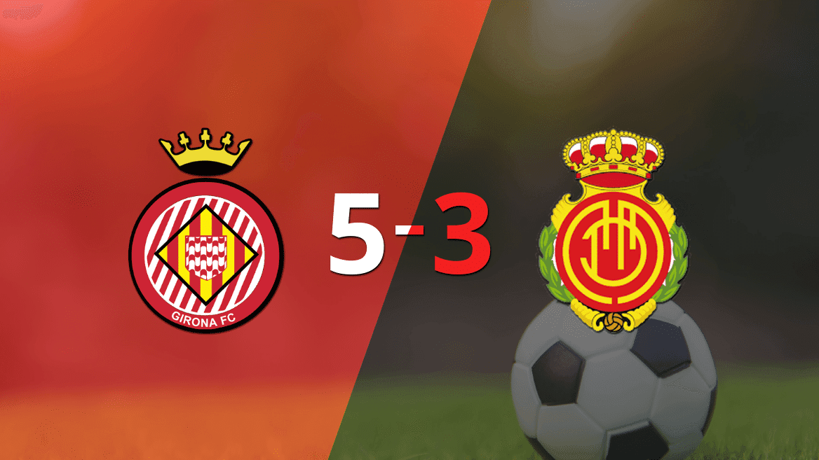 A Mallorca no le alcanzó con el  doblete de Abdón Prats y cayó frente a Girona