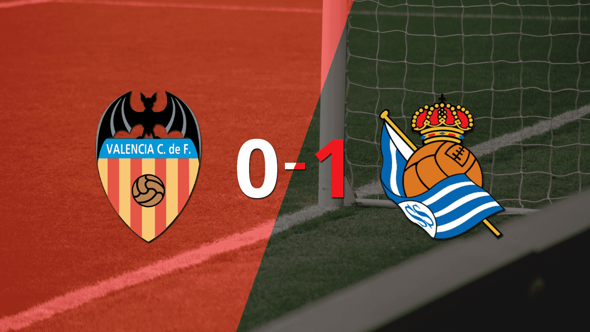 Real Sociedad derrotó con lo justo a Valencia en su casa