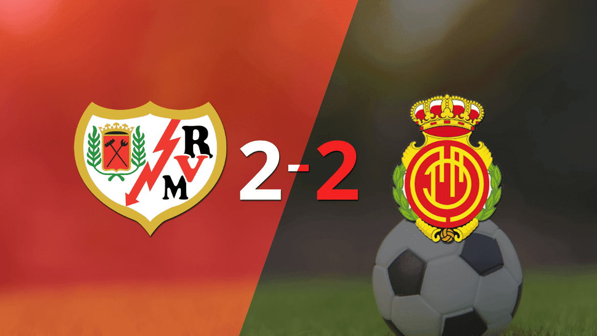 Muchos goles en el empate a 2 entre Rayo Vallecano y Mallorca