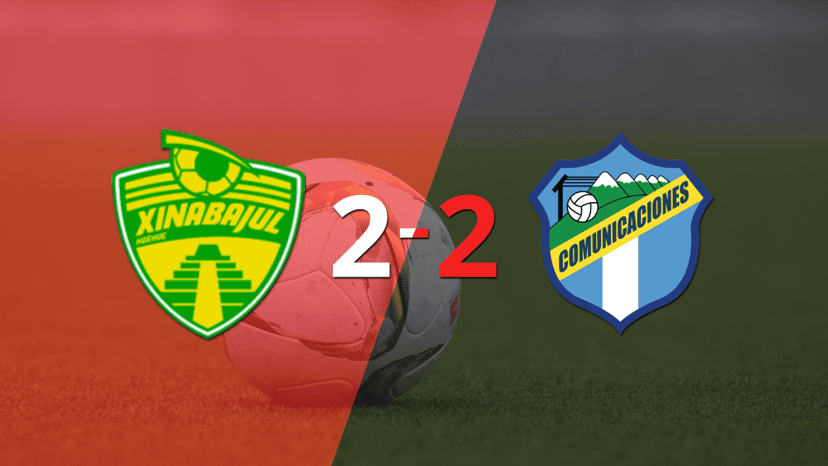Los dos goles de Luis Sánchez no evitaron el empate entre Xinabajul y Comunicaciones
