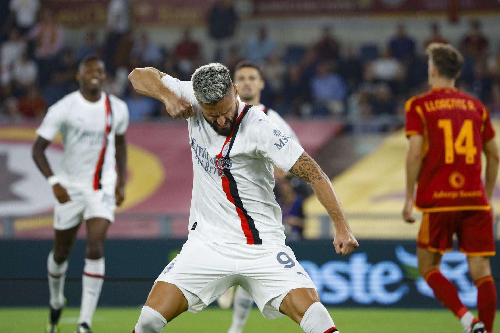 1-2. El Milan somete al Roma
