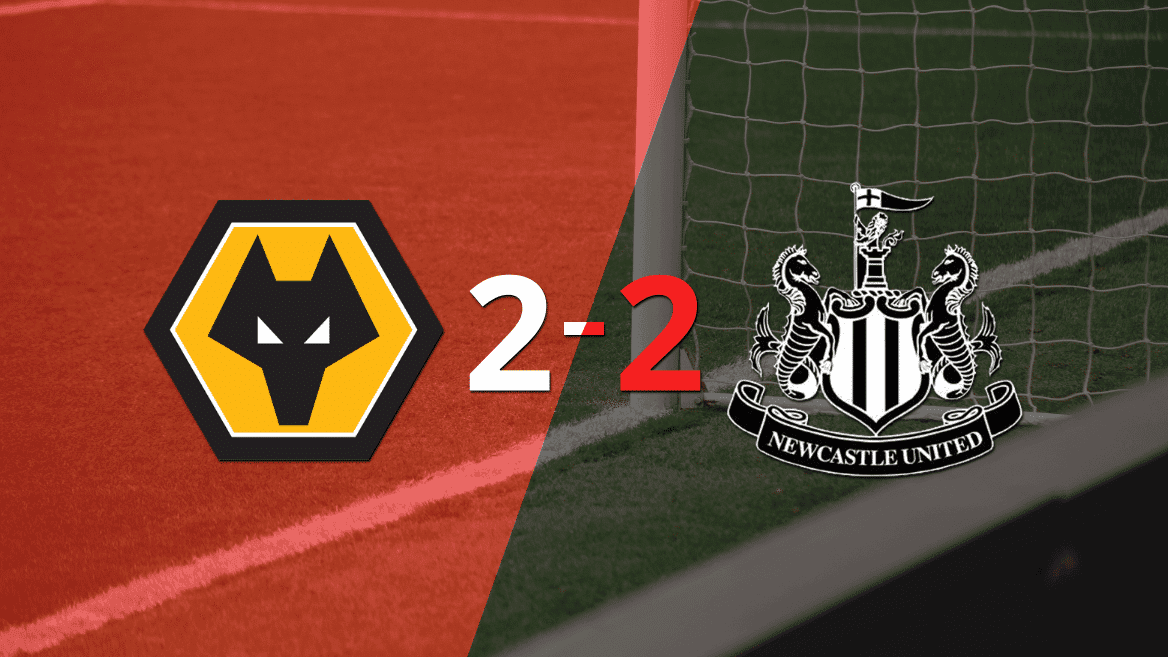 Con doblete de Callum Wilson, Newcastle United sacó el empate ante Wolverhampton
