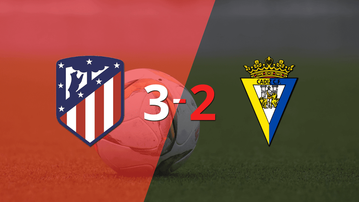 Ángel Correa sentenció el triunfo de Atlético de Madrid ante Cádiz con doblete