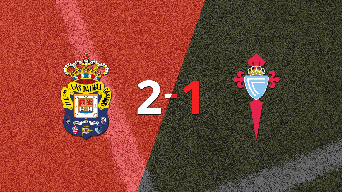 UD Las Palmas logra 3 puntos al vencer de local a Celta 2-1