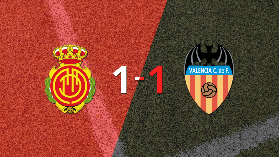 Mallorca no pudo en casa ante Valencia y empataron 1-1