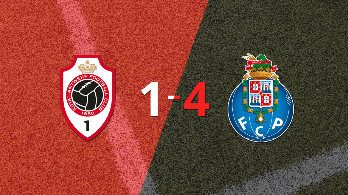 Porto aplastó a Royal Antwerp con hat-trick de Evanilson