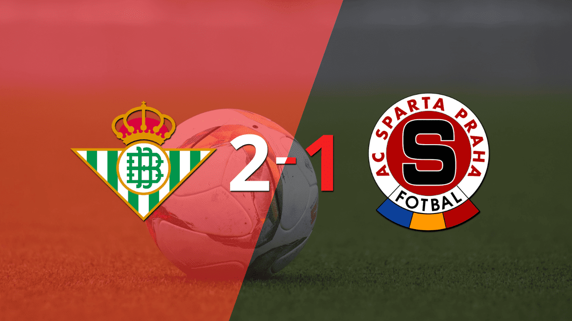 Betis consiguió una victoria en casa por 2 a 1 ante Sparta Praga