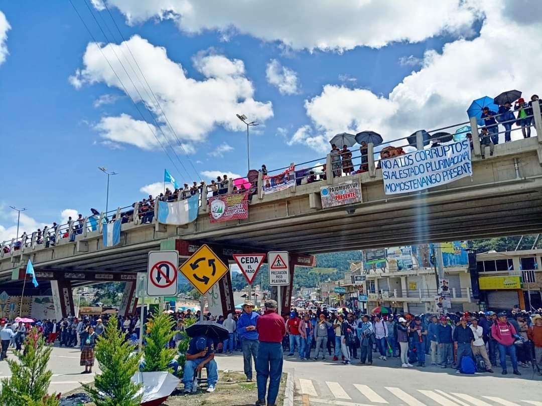 Guatemaltecos protesta manifestación