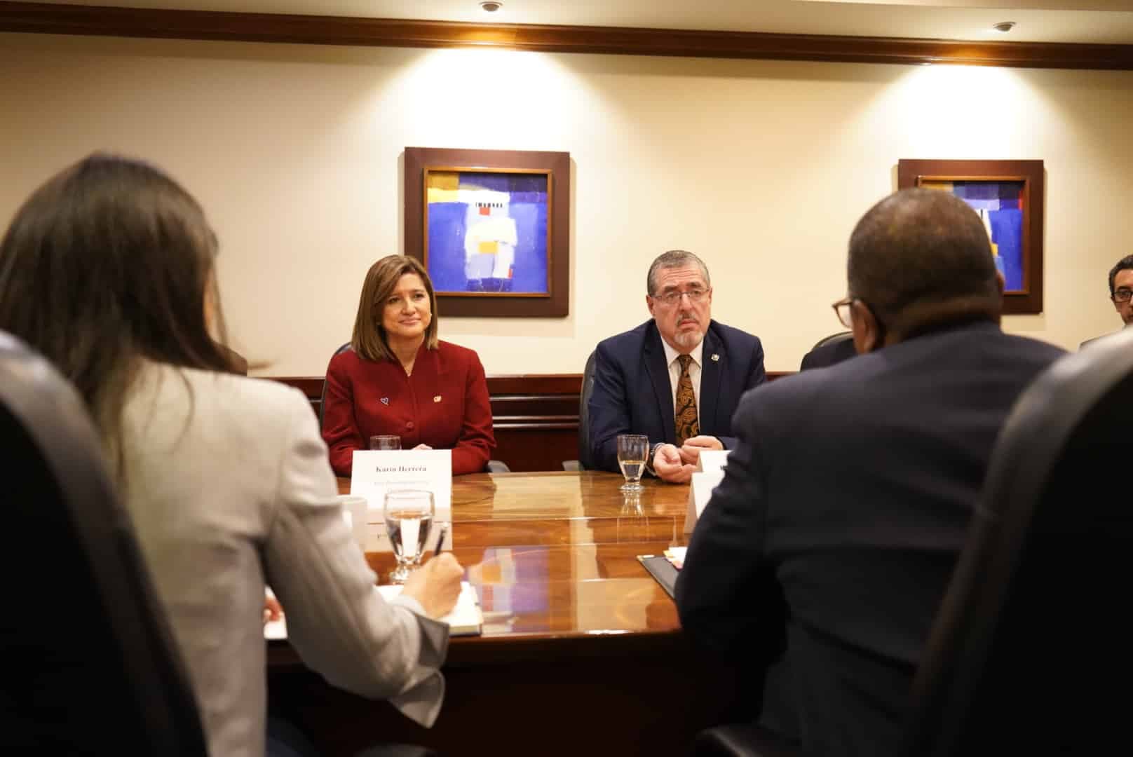 Bernardo Árevalo, Karin Herrera, Brian Nichols
