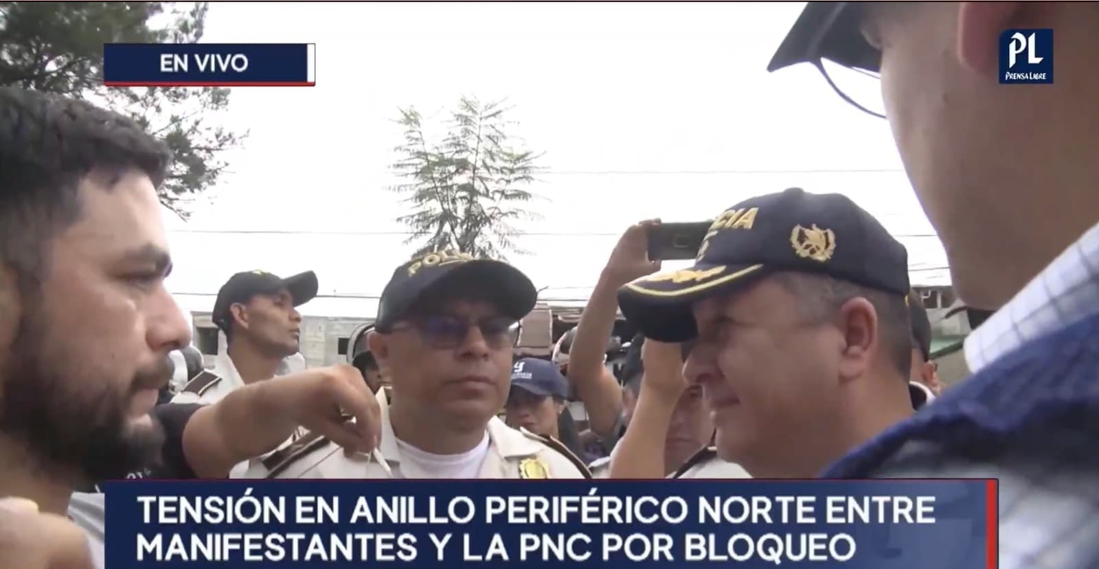 Asi fue el acuerdo entre manifestantes, PNC y PDH en el Periférico