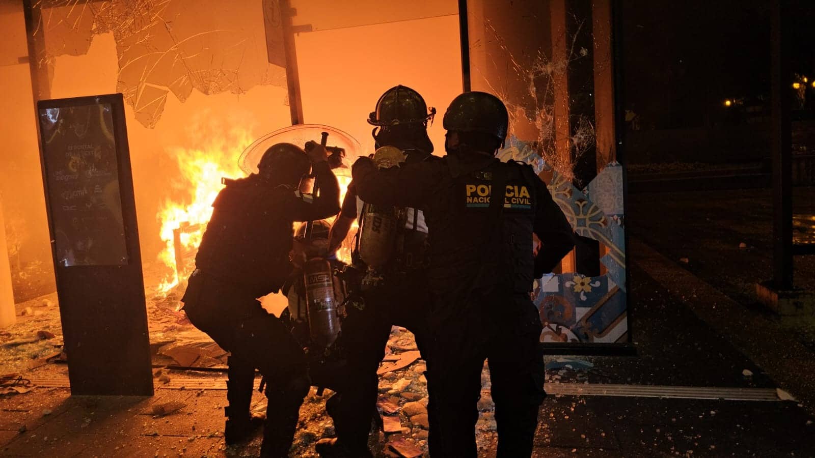 PNC disturbios zona 1