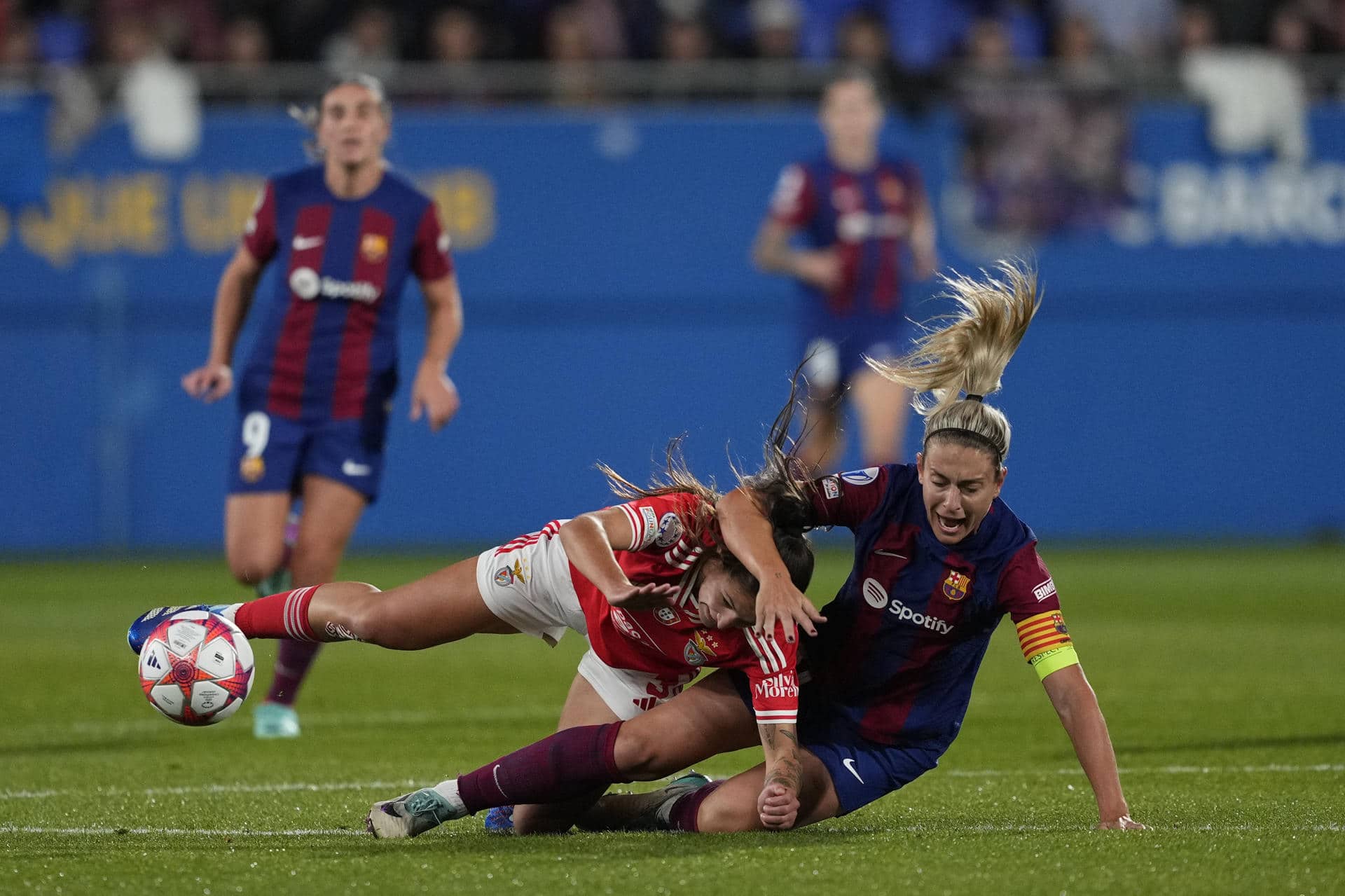 Alexia Putellas, sustituida en el descanso del Barcelona vs Benfica