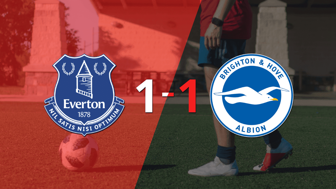 Everton y Brighton and Hove se reparten los puntos y empatan 1-1