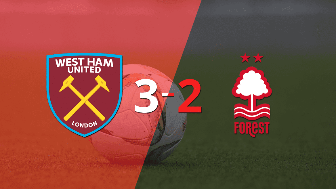 Vibrante 3-2 en el triunfo de West Ham United sobre Nottingham Forest