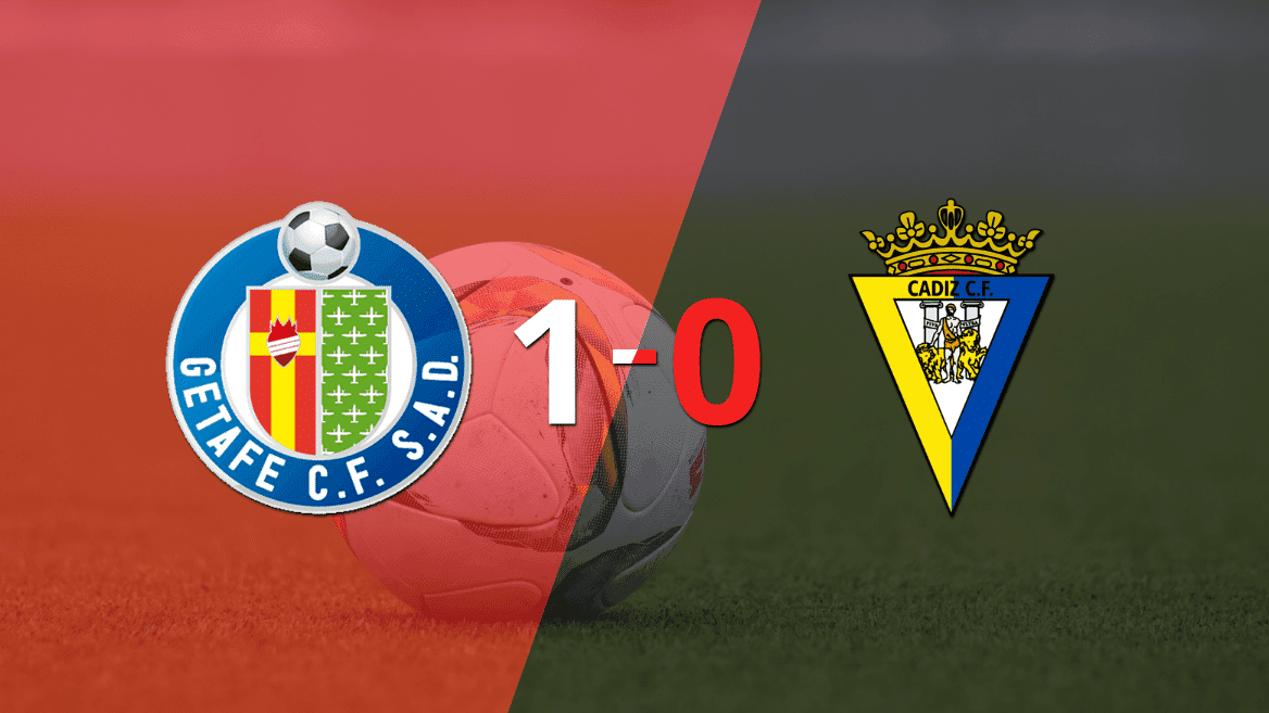 Con lo justo, Getafe venció a Cádiz 1 a 0 en el estadio Coliseum Alfonso Pérez
