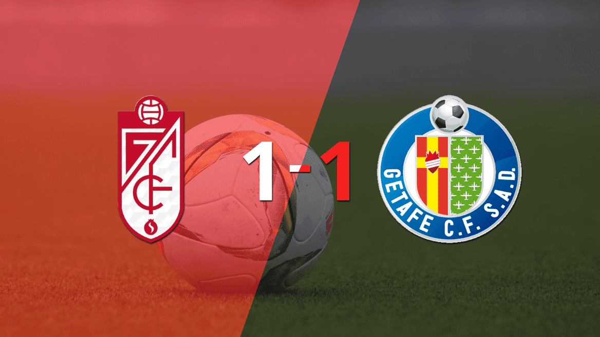 Reparto de puntos en el empate a uno entre Granada y Getafe