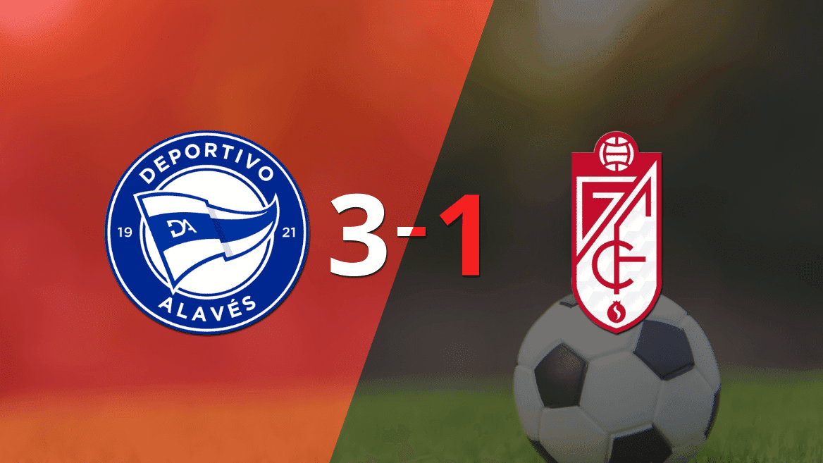 Alavés logró una victoria sólida ante Granada por 3 a 1