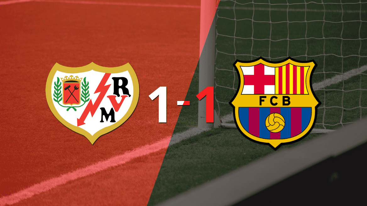 Rayo Vallecano y Barcelona se repartieron los puntos en un 1 a 1