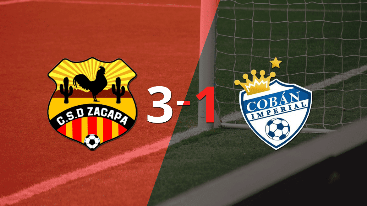 En su casa, Zacapa vence 3 a 1 a Cobán Imperial