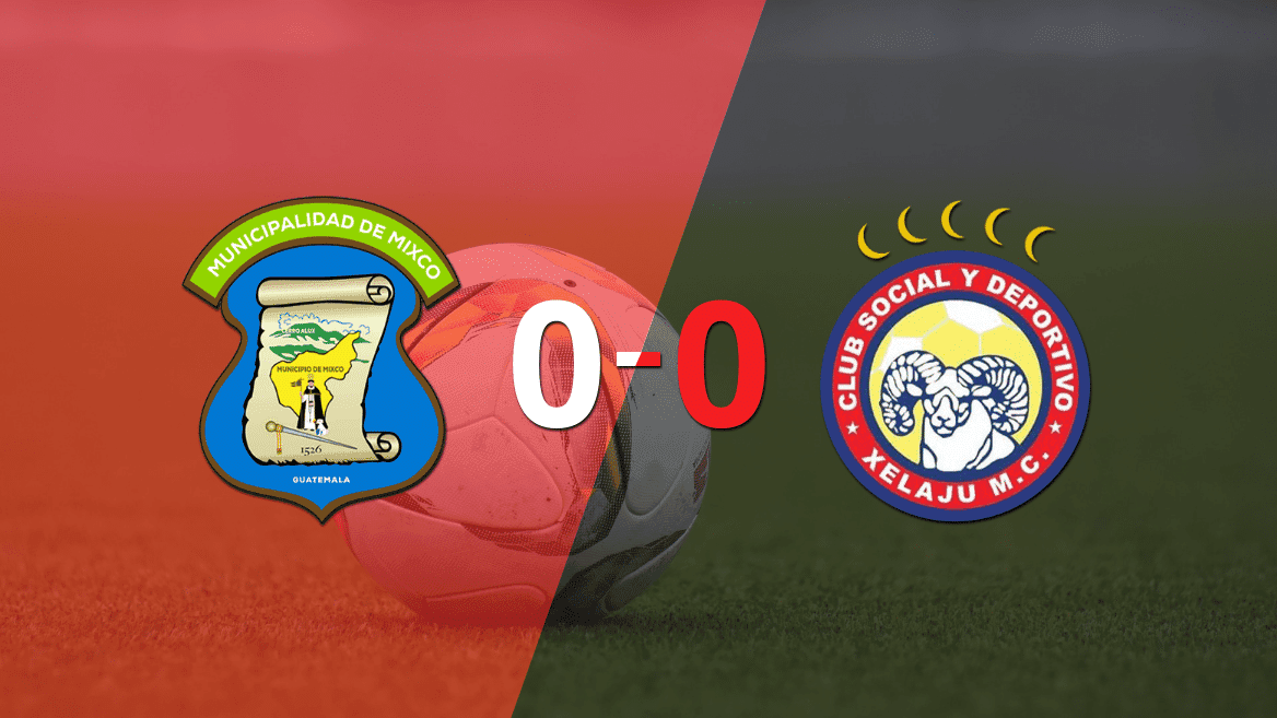 Cero a cero terminó el partido entre Mixco y Xelajú