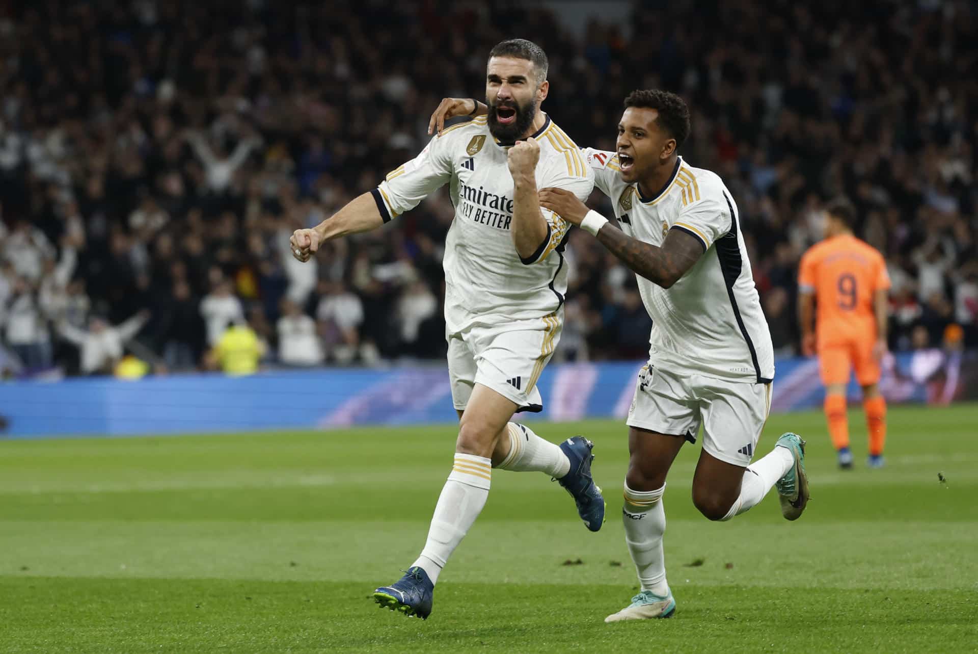 Carvajal Real Madrid le pasó por encima a Valencia con doblete de Vinicius Júnior