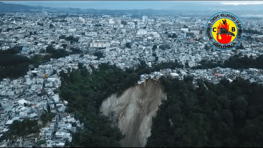 derrumbe zona 3 toma de dron