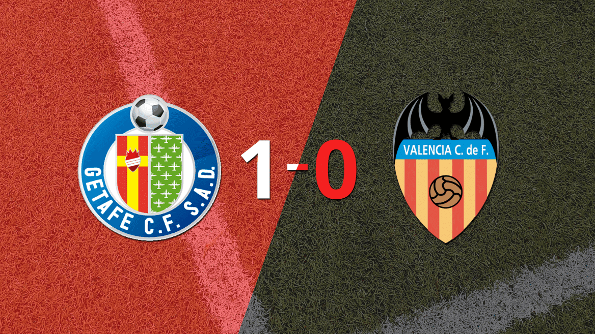 Getafe derrotó en casa 1-0 a Valencia