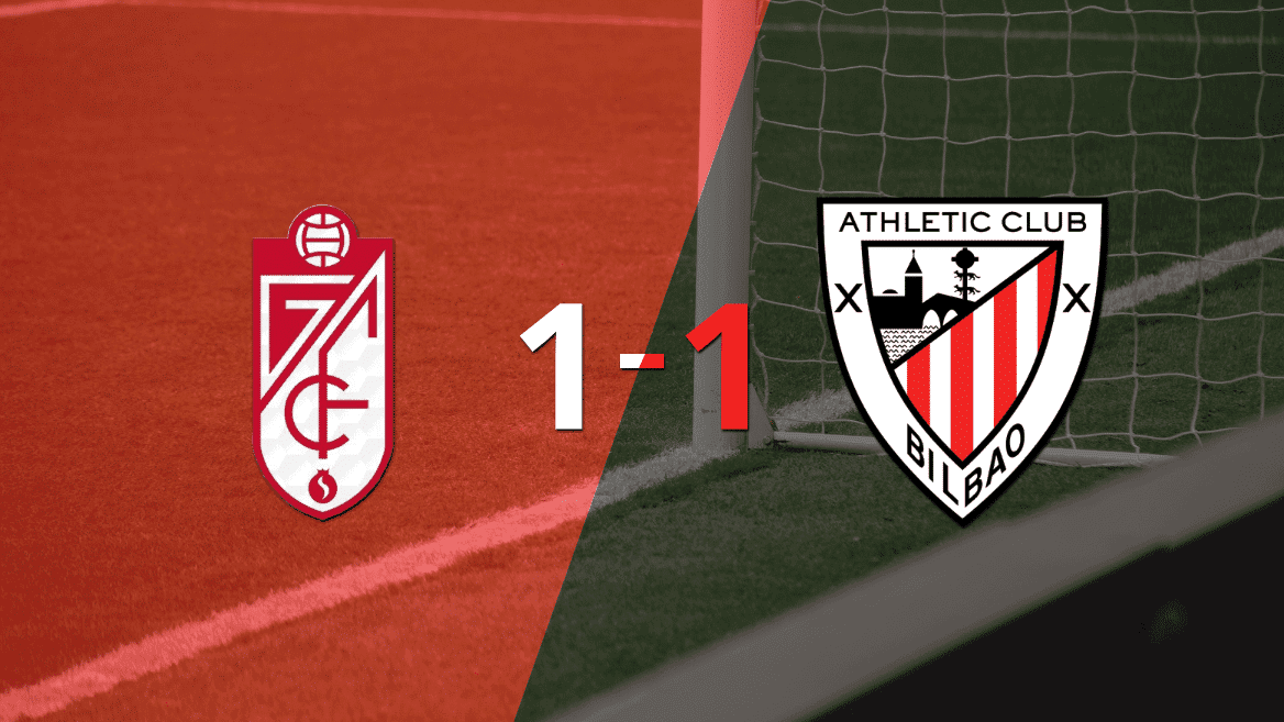 Granada y Athletic Bilbao se repartieron los puntos en un 1 a 1