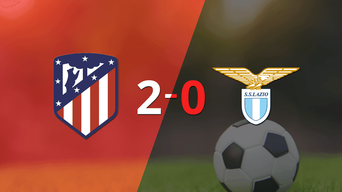 Victoria en casa de Atlético de Madrid ante Lazio por 2-0