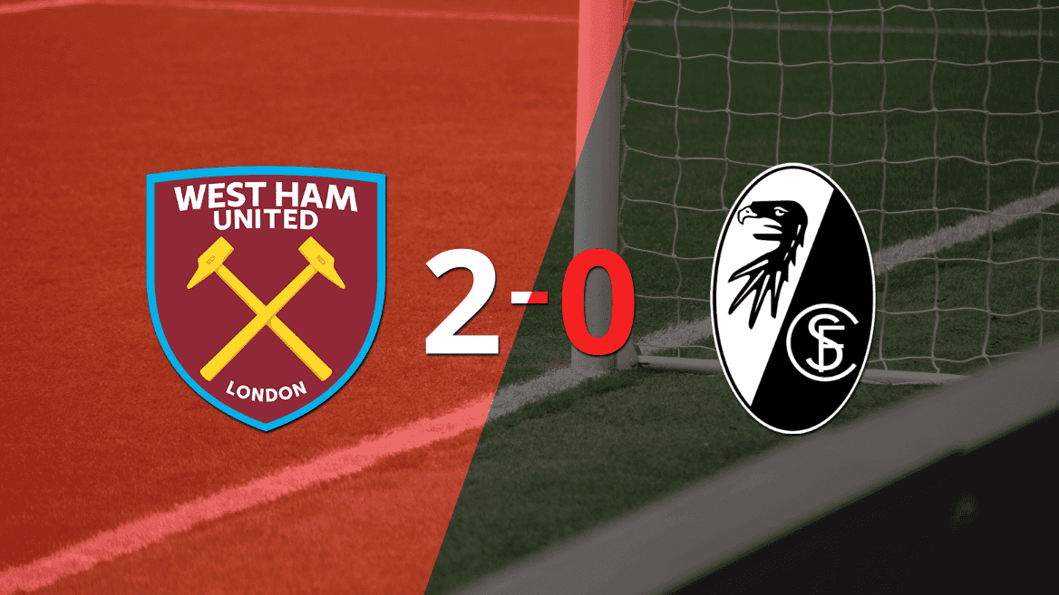 En su casa, West Ham United le ganó a Friburgo por 2-0